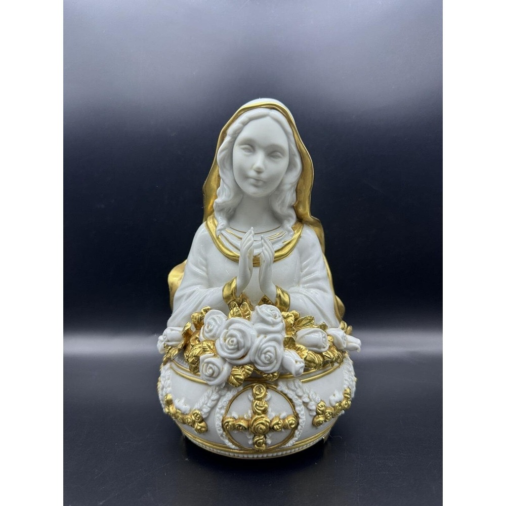 THE FRANKLIN MINT - AVE MARIA MUSIC BOX‎ STATUE FIGURINE